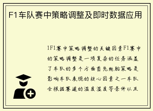 F1车队赛中策略调整及即时数据应用